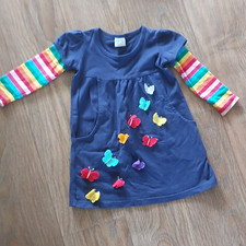 Baby Mädchen Jerseykleid blau/mehrfarbig Lan...