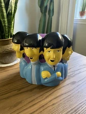 Vintage 2005 Vandor Cartoon Beatles Cookie Jar  #64942 New With Box