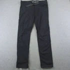 Wrangler ATG Pants Mens 36x32 Gray Hiking Outdoor Stretch Belted Nylon