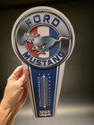 17.5 " Metal Vintage Style Ford Mustang American Thermometer Sign — photo 8
