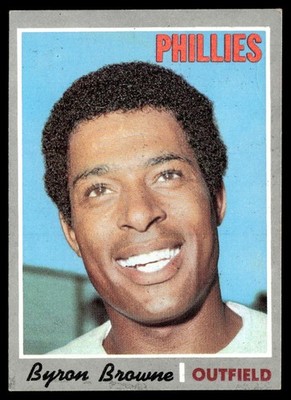 1970 Topps Card Baseball Byron Browne Philadelphia Phillies #388 VG-EX