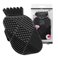 Lindo CosMat Makeup Brush Cleaning Mat - Silicone Brush Scrubber, Portable Wa...