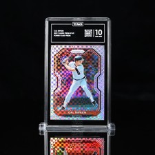 2021 Panini Prizm Power Plaid Prizm #149 Cal Ripken Jr. TAG 10 #/75