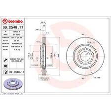 BREMBO 2x Bremsscheibe hinten Ø254 mm Innenbelüftet beschichtet für VW Polo 6R_