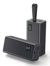 Portable Charger 70000mAh Power Bank 30W Fast Charge LED for Travel Camping