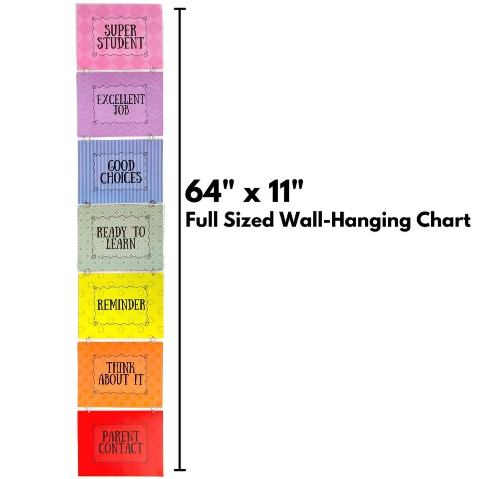 儿童行为图,全尺寸壁挂行为夹图,Classro... — 第 2/4 张图片