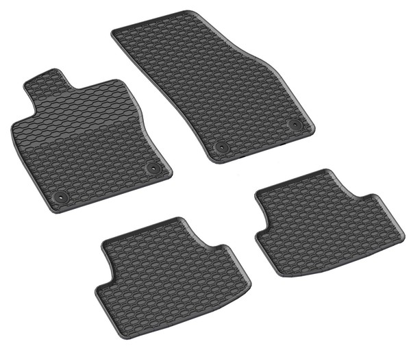 GummifußMatten Set FüR Audi Q2 Ab 2016- Gummimatten FußMatten Automatten-image