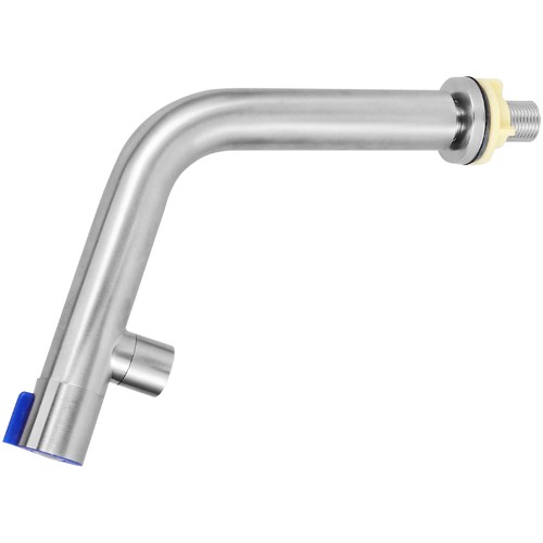 Grifo de lavabo baño mezclador inodoro agua acero inoxidable - Imagen 4 de 12
