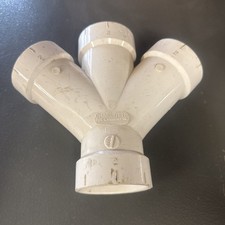 5 pack Charlotte Pipe 2 In. Schedule 40 DWV PVC Double Wye PVC