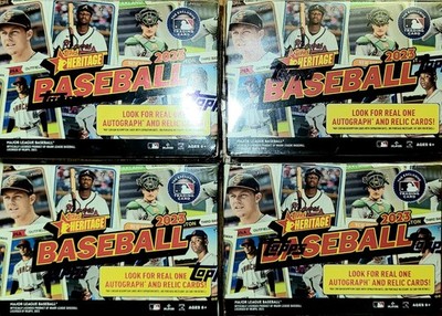  NEW!  2023 Topps Heritage Blaster Box ×4