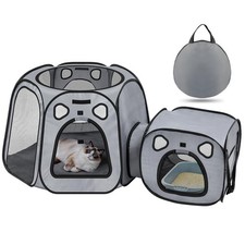 Portable Cat Playpen- Large Foldable Cat Tent for Indoor and Outdoor, Play En...