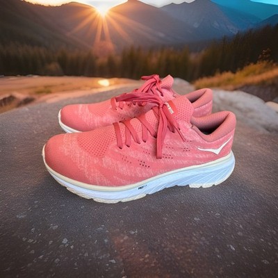 Hoka One One Cavu Profly Sz 9.5 Pink Running PROFLY Sneakers Light Weight