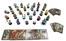Japanime Games: Lot of 30 Dofus Krosmaster Arena Miniatures, Cards, Game Pieces