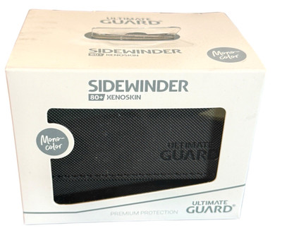 Ultimate Guard SideWinder 80+ Microfiber Deck Box - Mono Black - Card Protector