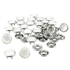 ZZHXSM 20 Sets 12mm Pearl Snaps Fasteners Pearl-Like Prong Snap Button for