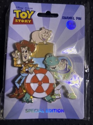 Disney Pixar Toy Story Woody Buzz Lightyear Rex Hamm Jumbo Palm Pin LE 300