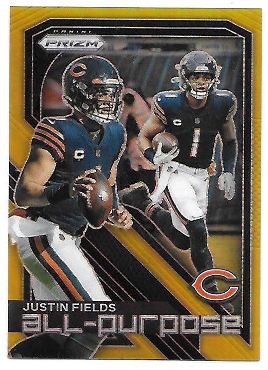 2023 PANINI PRIZM FOOTBALL JUSTIN FIELDS TRUE GOLD PRIZM ALL PURPOSE 8/10