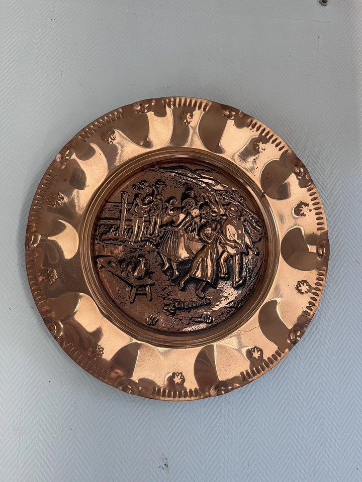 Assiette En Cuivre Ancienne - Photo 1/1