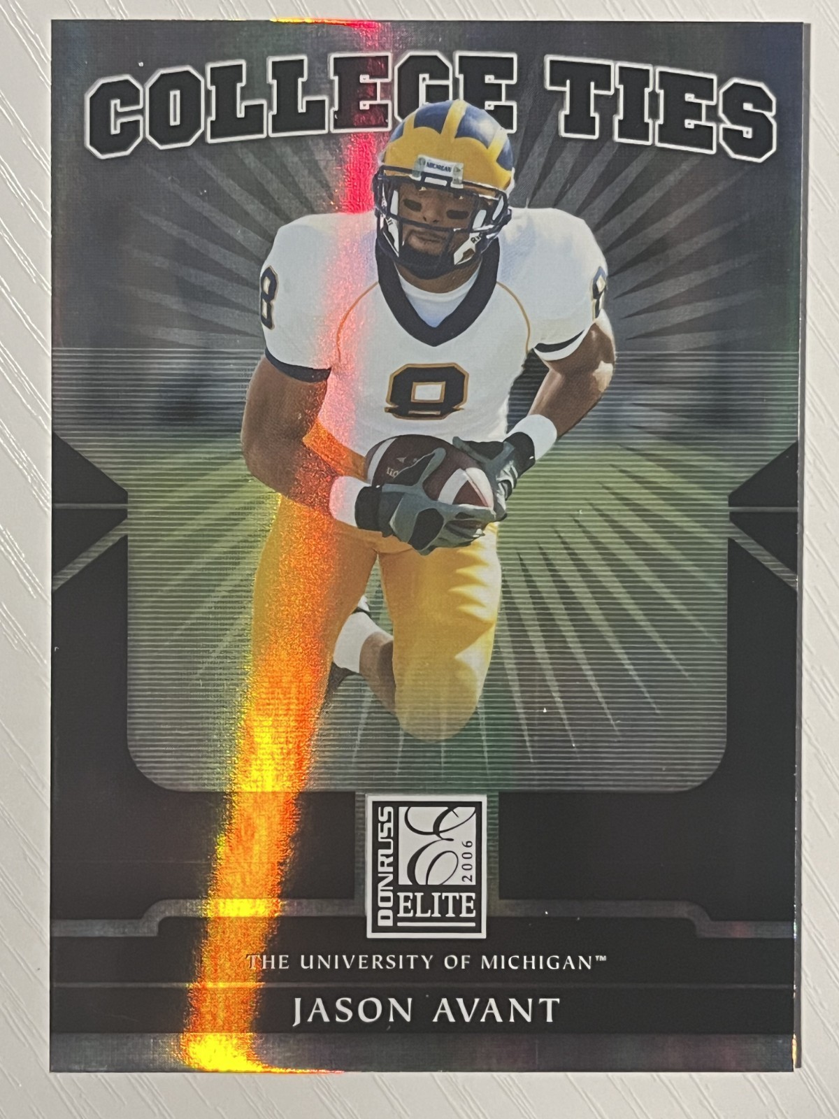 Jason Avant Donruss Elite College Ties #CT17 College Ties-Black