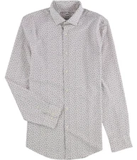 Perry Ellis Mens Slim Fit Stretch Button Up Shirt