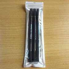 Edible Ink Marker Pens Black Double Ended Fine & Thick Tips 3 Pack