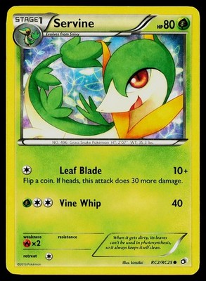 Pokemon Karte Servine RC2/RC25 Legendäre Schätze: Strahlende Sammlung Holo