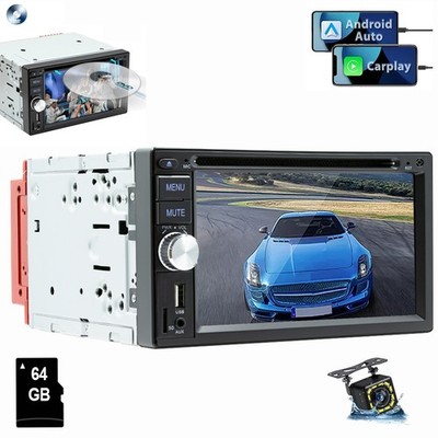 Carplay Android Auto Autoradio CD DVD Player AM RDS 3 USB Bluetooth TF 2 DIN KAM