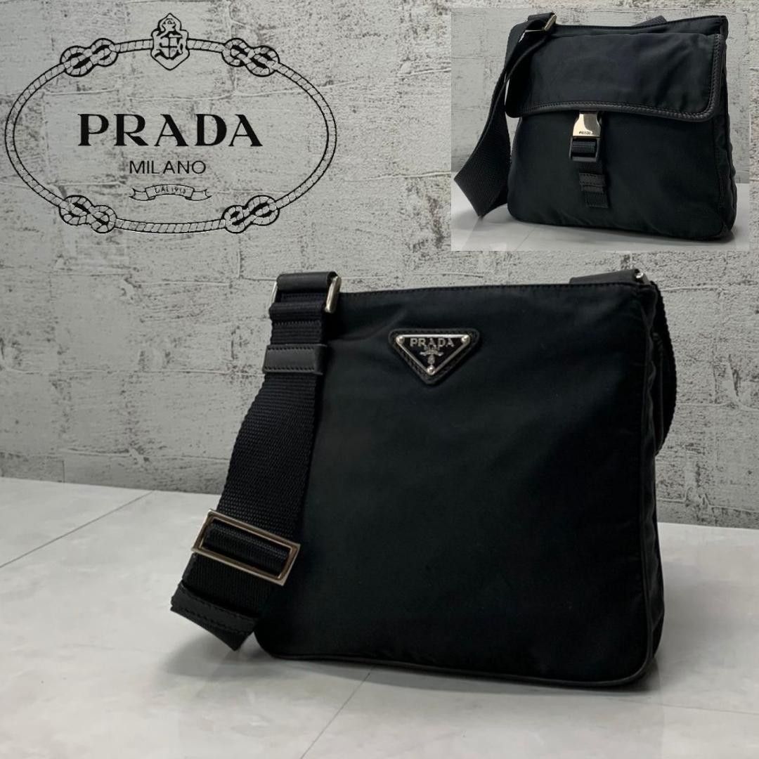 Prada Mini Saffiano Shoulder Bag VA0270 Authentic From Japan