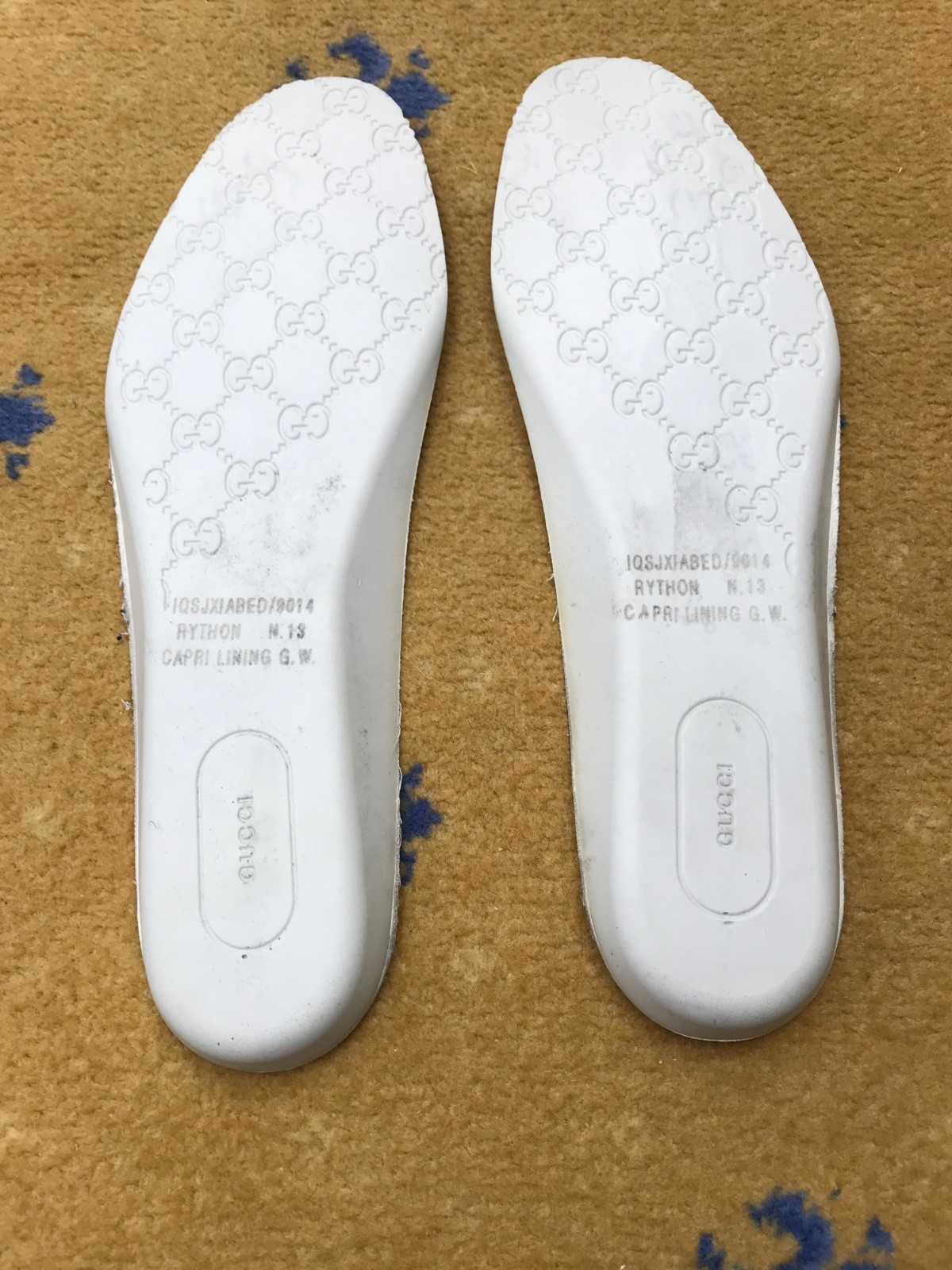 Gucci Trainers Sneaker Shoes Rhyton Black Leather Green Red Web UK 13 US 14 47 thumbnail 12