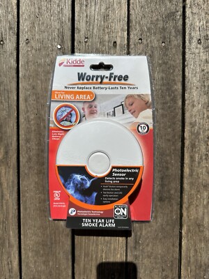 Kidde P3010L Worry-Free Living Area Photoelectric Smoke Alarm /10 Year Life New