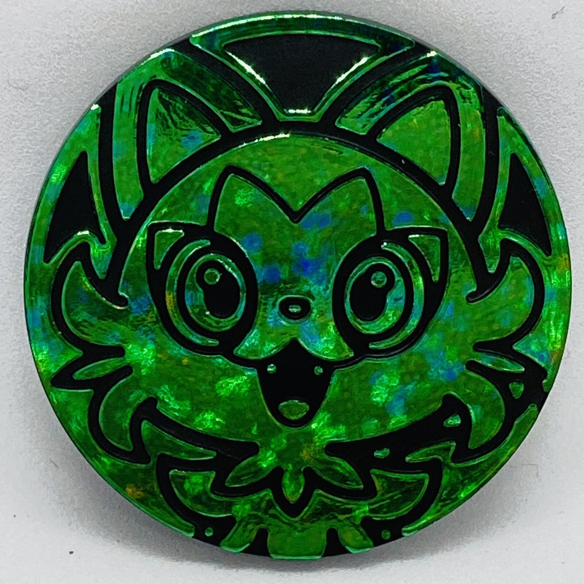 Pokemon Trading Card Games Sprigatito Green Plastic Medal Japanese