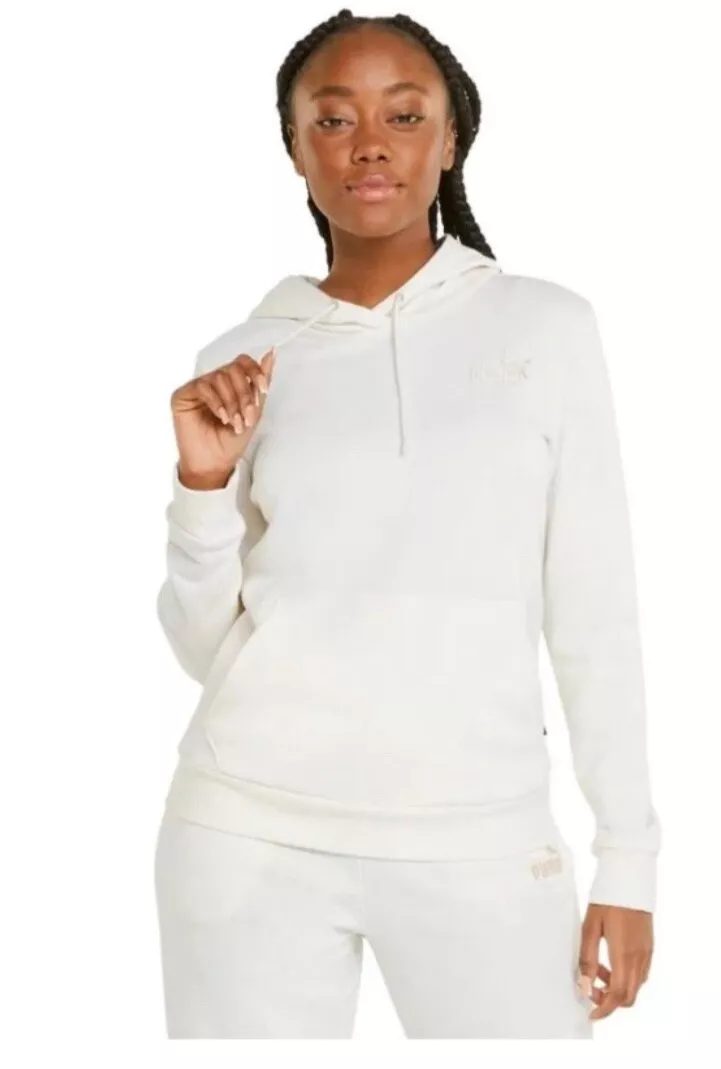 Puma cream hoodie cheap