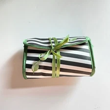 Beautiful Boscia satin wallet makeup bag 