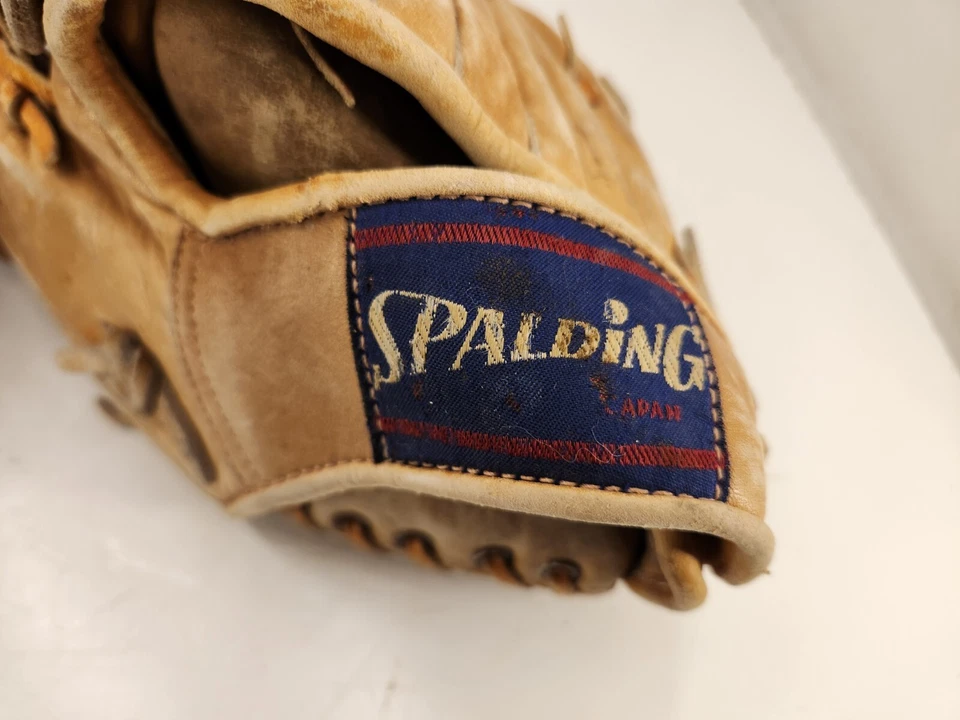 2 Guantes de Béisbol SPAULDING Blancos Ford Mano Izquierda E-Z Flex 42-346 y Rawlings Foto 3 de 4