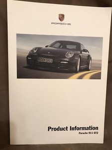 2008 Porsche 997 911 GT2 Turbo Product Information Book Rare Lightly Used NLA