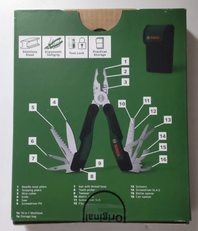 BOSCH MULTI TOOL (16 MULTI-FUNCTION TOOLS) 1600A02Z98 | eBay