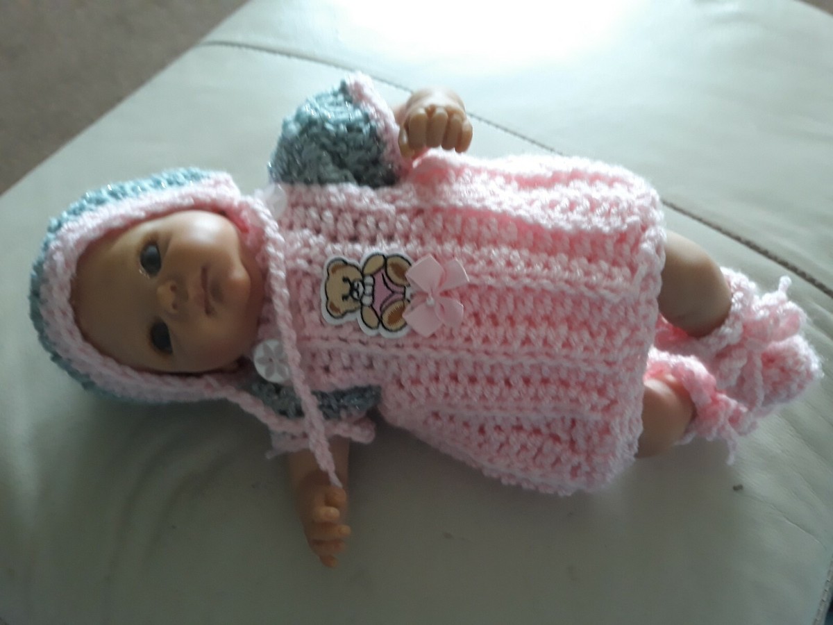 Reborn Doll Baby Crochet Micro preemie Clothes set for 10-12