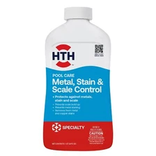 HTH Metal Stain Defense for Pool Water 1 Qt Prevents Stains and Discoloration