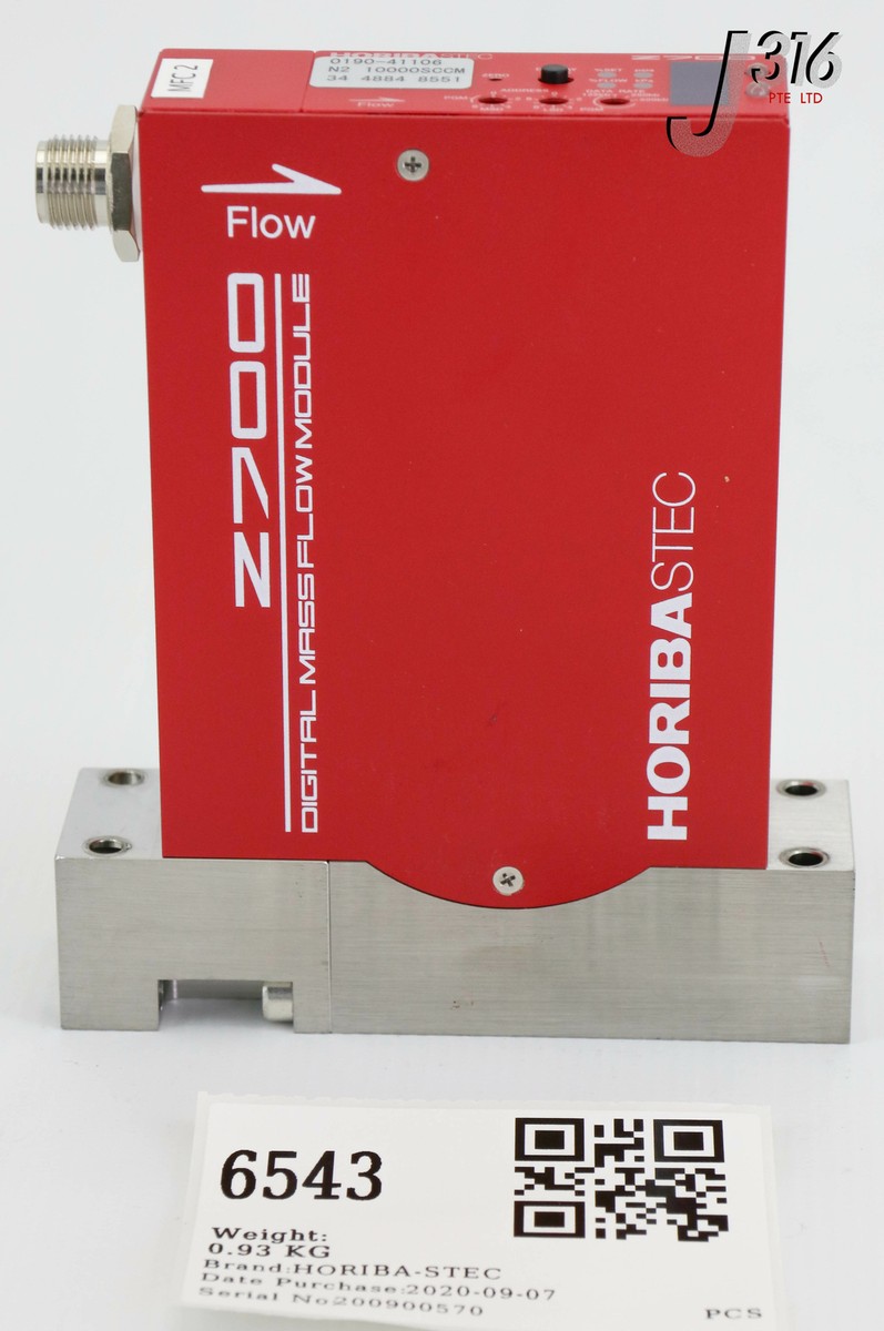 6543 HORIBA-STEC SERIES Z700 MFC, AMAT PN: 0190-41106 SEC-Z714AGX
