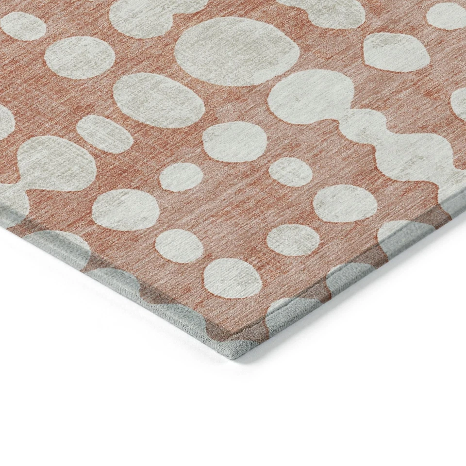 Addison Rugs Chantille ACN869 Salmon 3' x 5' Indoor/Outdoor, Machine Washable... - Image 4 of 4