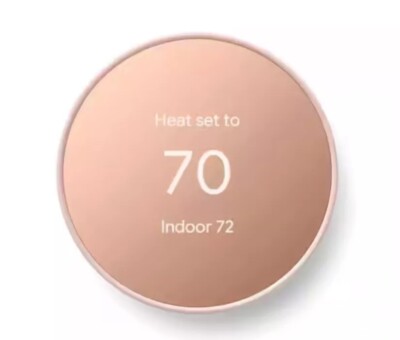 Google Nest Smart Thermostat, Sand Color With Trim