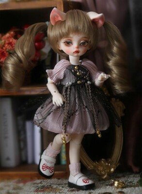1/8 BJD Doll IM1.7 Lucy Normal Color B-Free Face Make UP+Eyes+Clothes+wig+Shoes