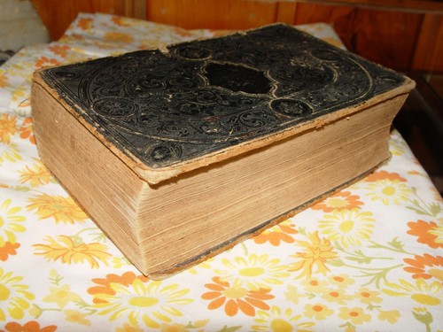 Bible 1859 Bibelen eller Den Hellige Skrift, Danish Language Knudson Family MN - Picture 8 of 9