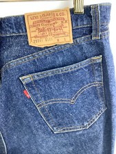 Levis 501 Mens Blue Jeans Straight Leg Classic Fit Vintage USA 35x32