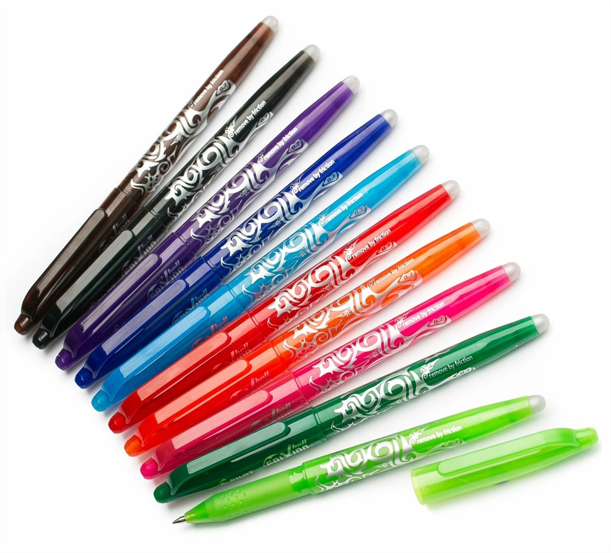 Pilot Frixion Ball - Pack de 3 Stylos RollerBall Effaçable + 6