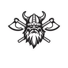 Bearded Warrior Viking Sticker