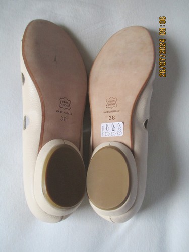 Edle Piampiani Design Ballerina Nappa Leder beige Gr. 38 - NP EUR 109! - Bild 3 von 5