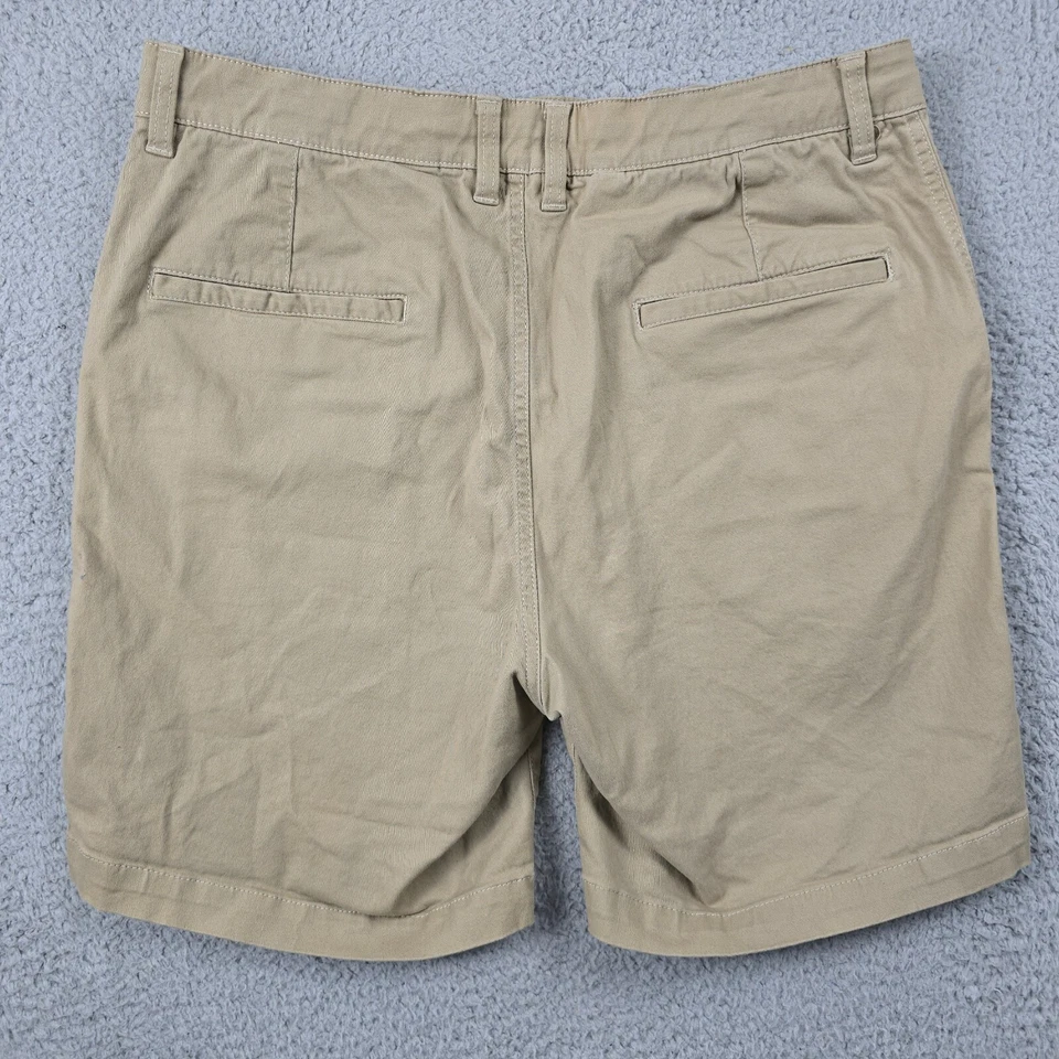 H&M 短裤男式大号 L 米色卡其色轻便远足弹力户外滑板 — 第 2/4 张图片