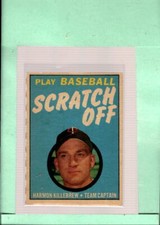 1971 Topps Scratch-Offs #NNO Harmon Killebrew NM Near Mint Twins ID:53393
