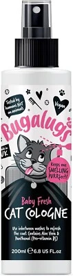 BUGALUGS PET CARE Bugalugs Baby Fresh Powder Cat Cologne Deodorant Spray for Professional Grooming